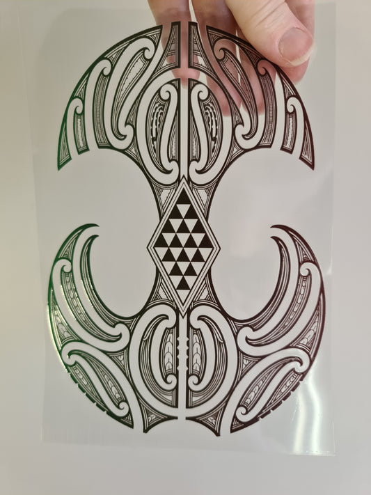 UV dtf Maori design A5 size 21cmx 14.8cm #321