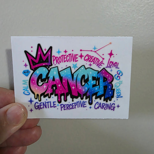 UV DTF sticker transfer 8cm - cancer