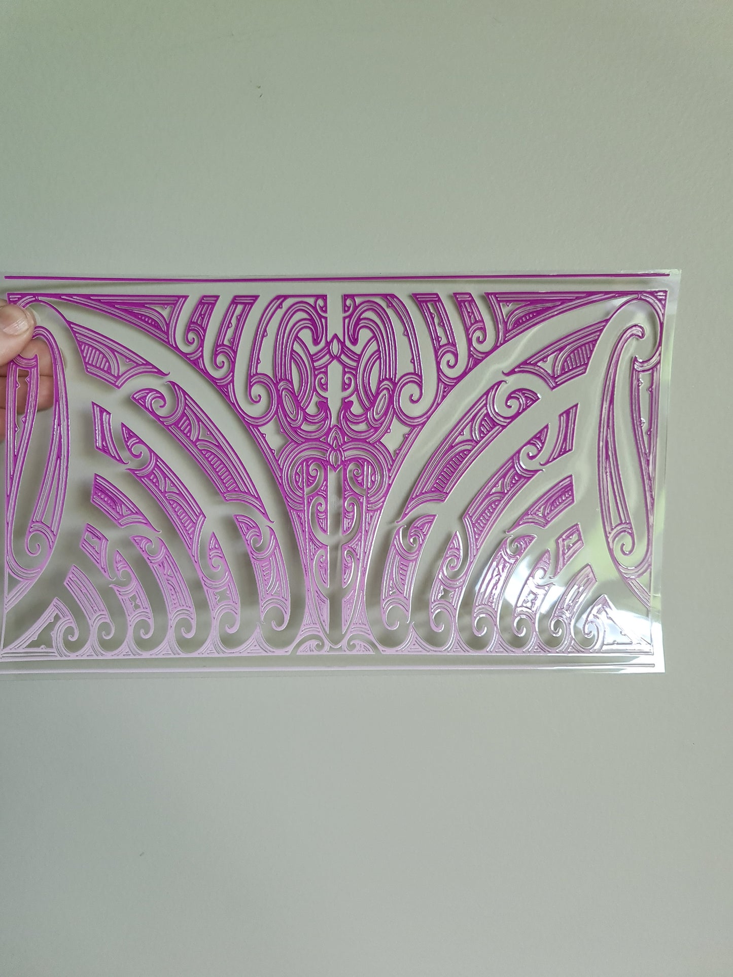 XL UV DTF DECAL MAORI DESIGN 28CMX17CM #22 for touch lamp
