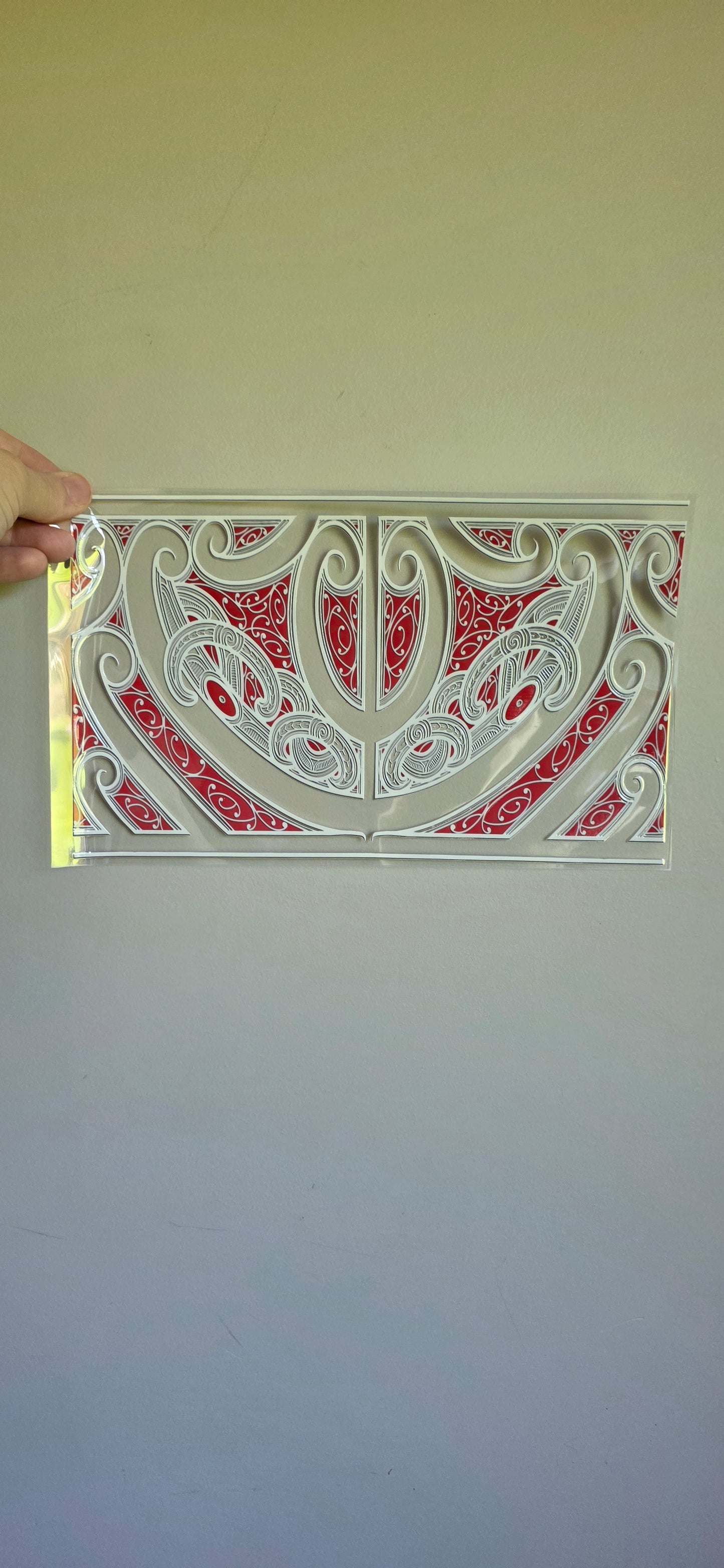 XL UV DTF DECAL MAORI DESIGN 28CMX17CM for touch lamps #141