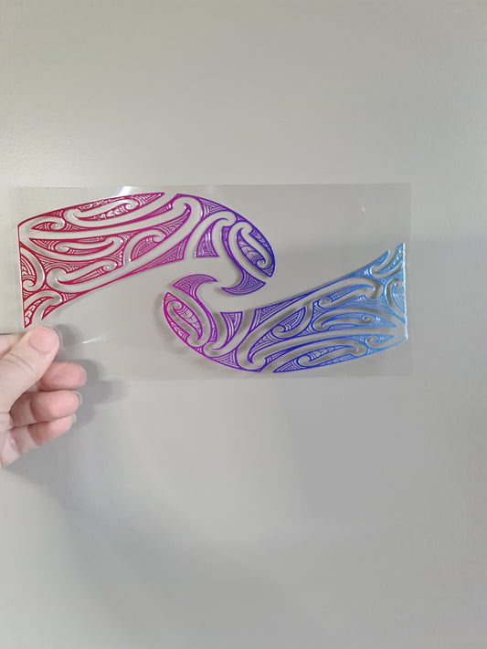UV dtf Maori design 23cmx11cm 16oz wrap #284
