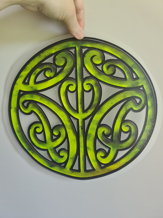 Custom Maori design Iron on DTF 30cm for clothing