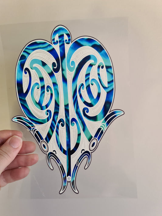 UV dtf Maori design A5 size 21cmx 14.8cm #383