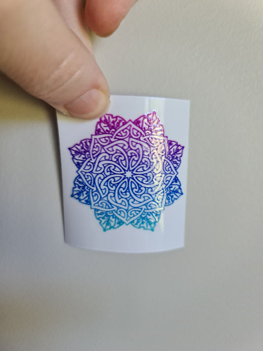 Tiny UV DTF transfer 5cmx5cm for bank cards and phones