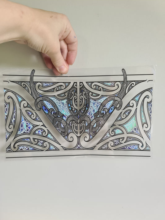 XL UV DTF DECAL MAORI DESIGN 28CMX17CM for touch lamps #93