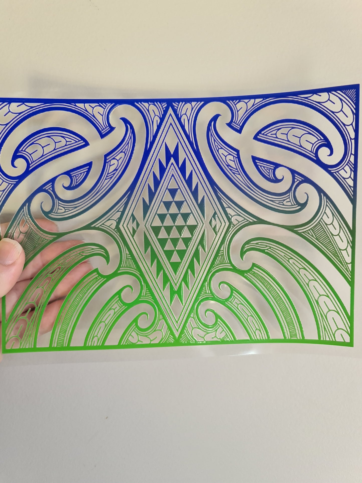 UV dtf Maori design A5 size 21cmx 14.8cm #355