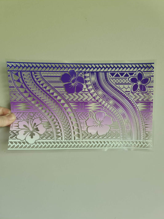 XL UV DTF DECAL MAORI DESIGN 28CMX17CM for touch lamps #217