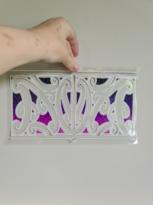 XL UV DTF DECAL MAORI DESIGN 28CMX17CM for touch lamps #84