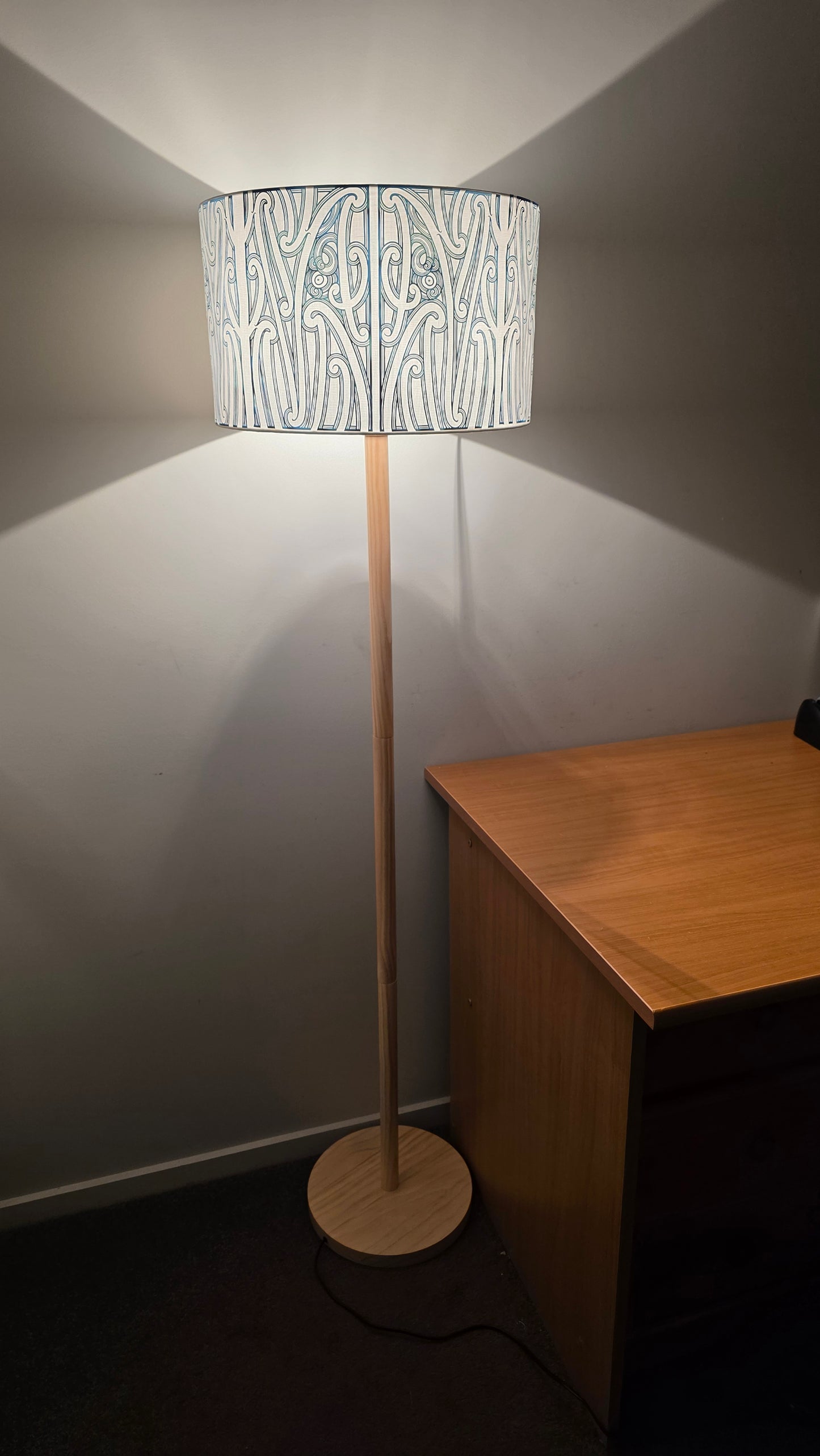 Maori Design Floor Lamp - Paua PRE-ORDER