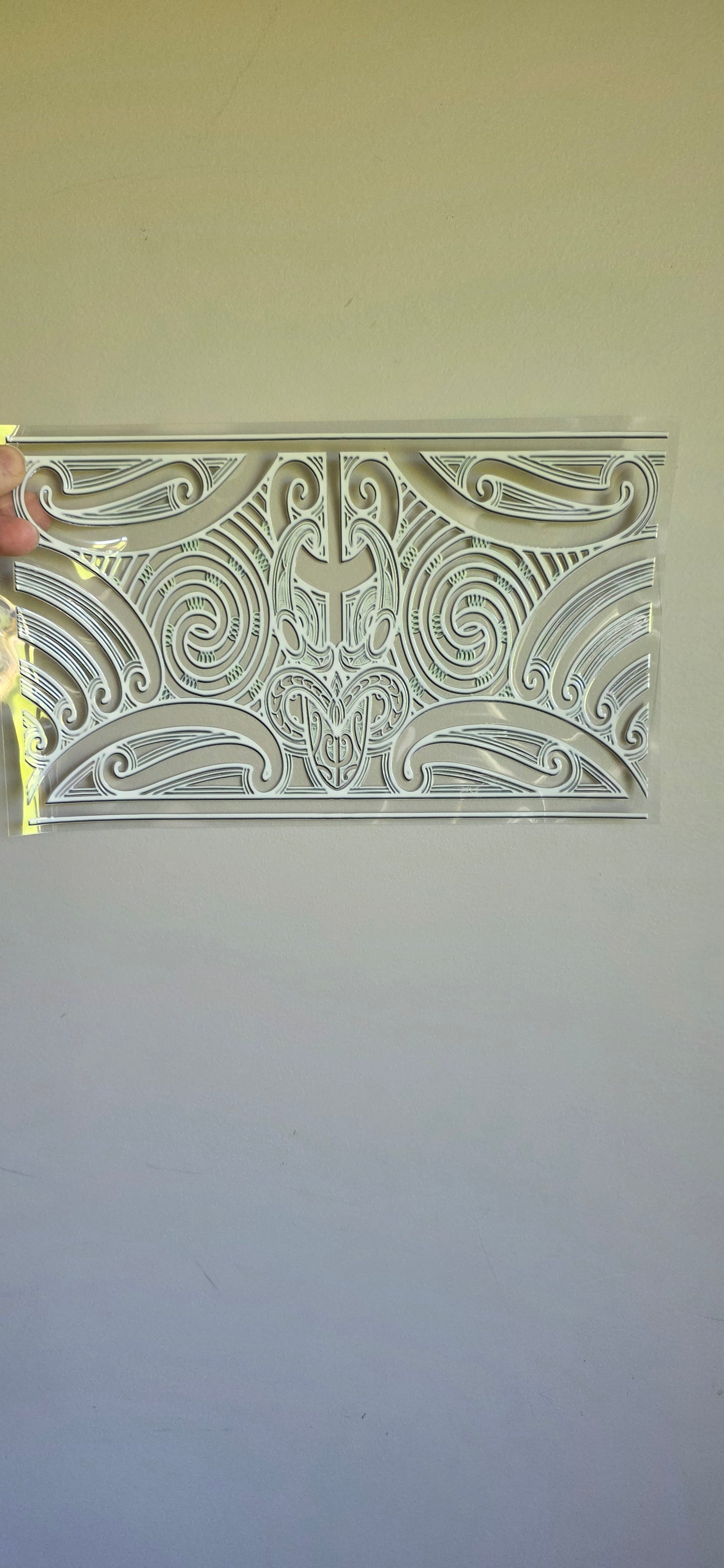 XL UV DTF DECAL MAORI DESIGN 28CMX17CM for touch lamps #150