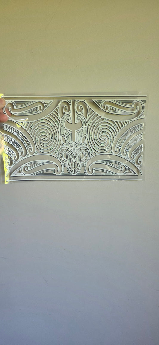 XL UV DTF DECAL MAORI DESIGN 28CMX17CM for touch lamps #150
