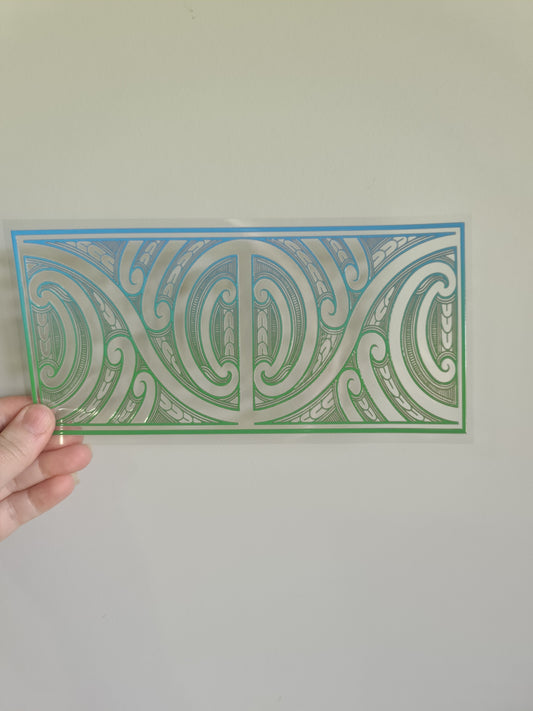 UV dtf Maori design 23cmx11cm 16oz wrap #673