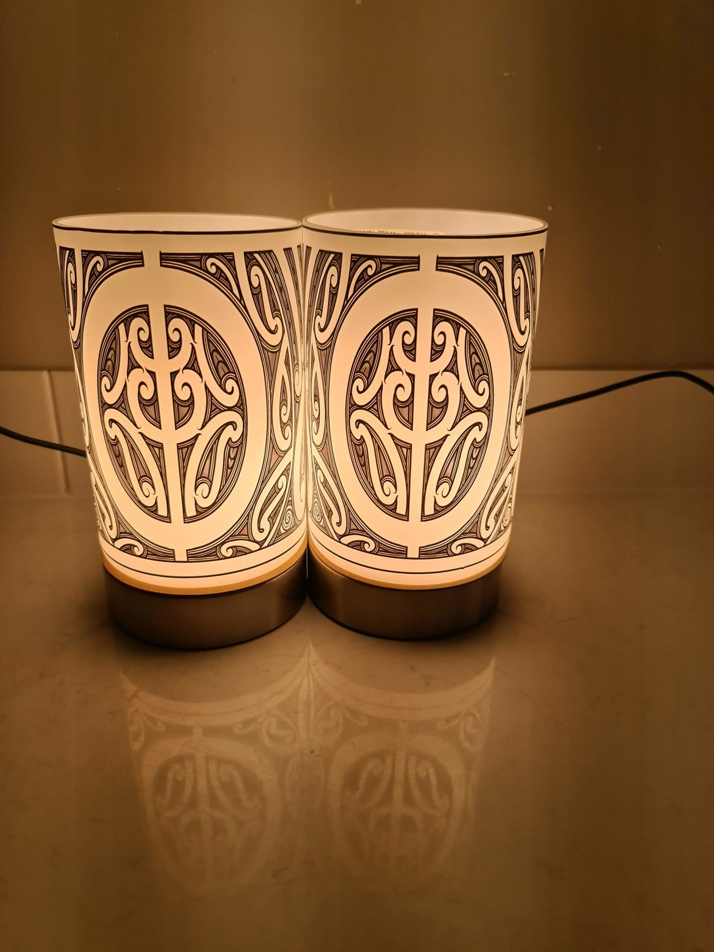 Maori design touch lamp - set 2 lamps (pre-order)