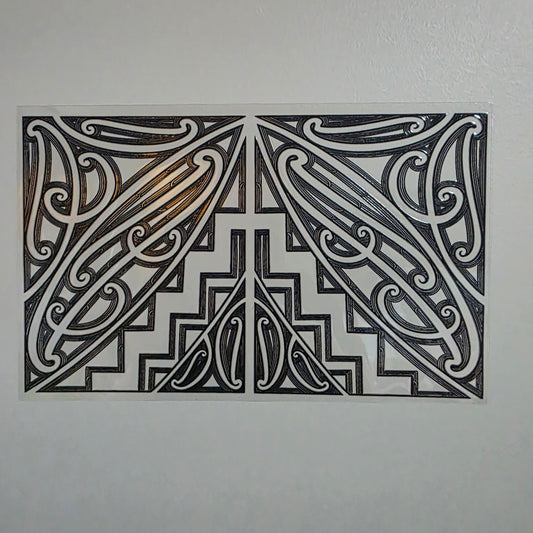 XL UV DTF DECAL MAORI DESIGN 28CMX17CM for touch lamps #284
