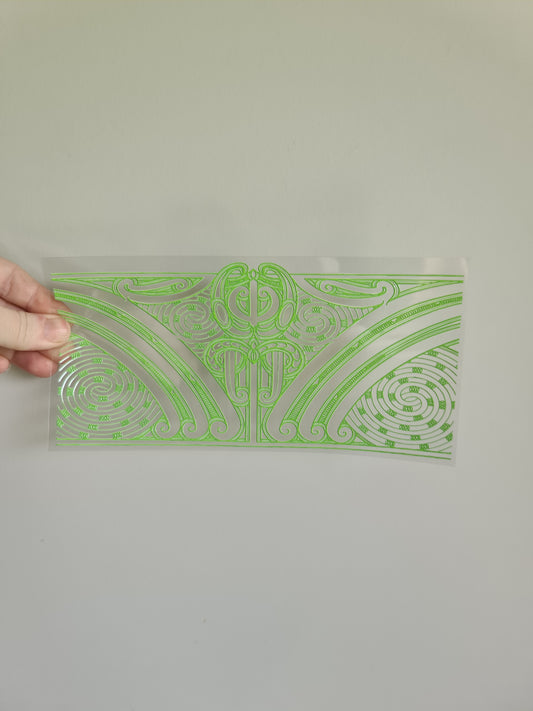 UV dtf transfer Maori design 23cmx11cm 16oz wrap #1293