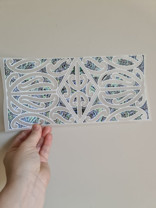 Sublimation custom Maori design Iron on 30cm