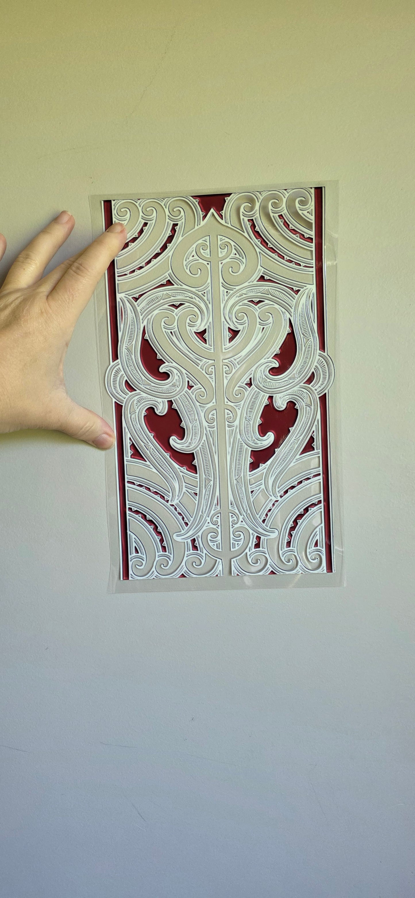 XL UV DTF DECAL MAORI DESIGN 28CMX17CM for touch lamps #148