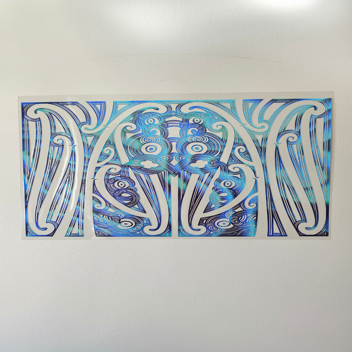 XL UV DTF DECAL MAORI DESIGN 38CMX17CM for touch lamps #75