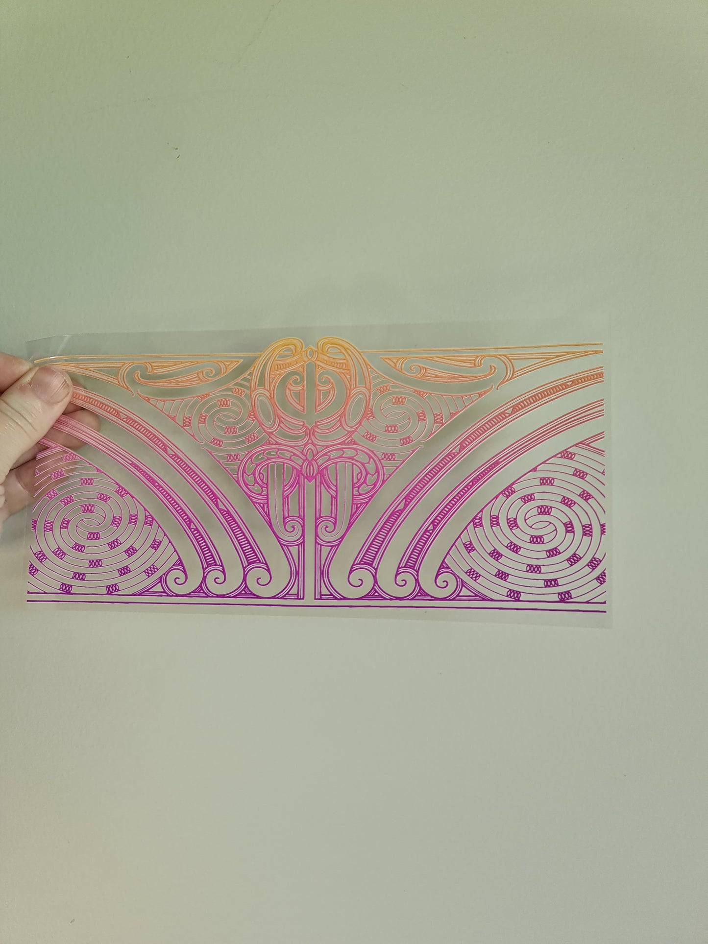 UV dtf transfer Maori design 23cmx11cm 16oz wrap #1385