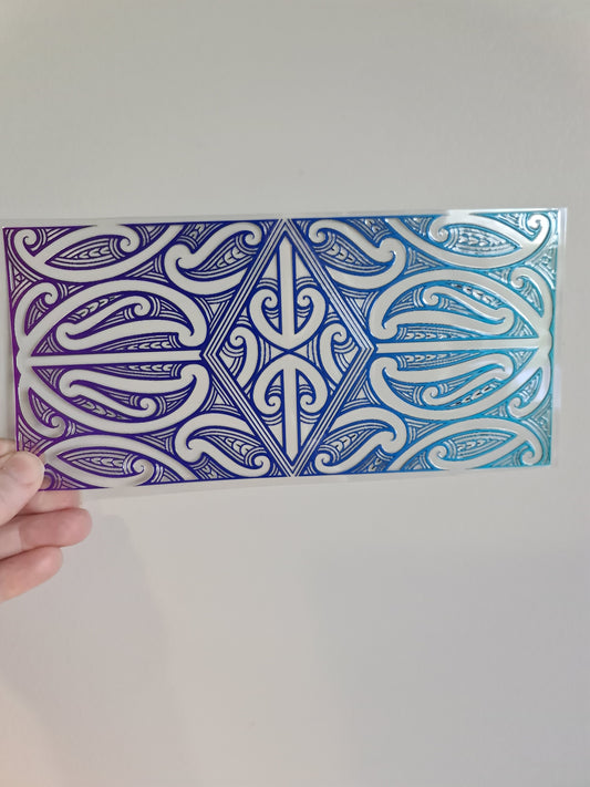 UV dtf Maori design 23cmx11cm 16oz wrap #807