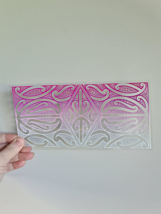 UV dtf Maori design 23cmx11cm 16oz wrap #1113