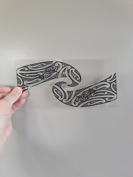 UV dtf Maori design 23cmx11cm 16oz wrap #276
