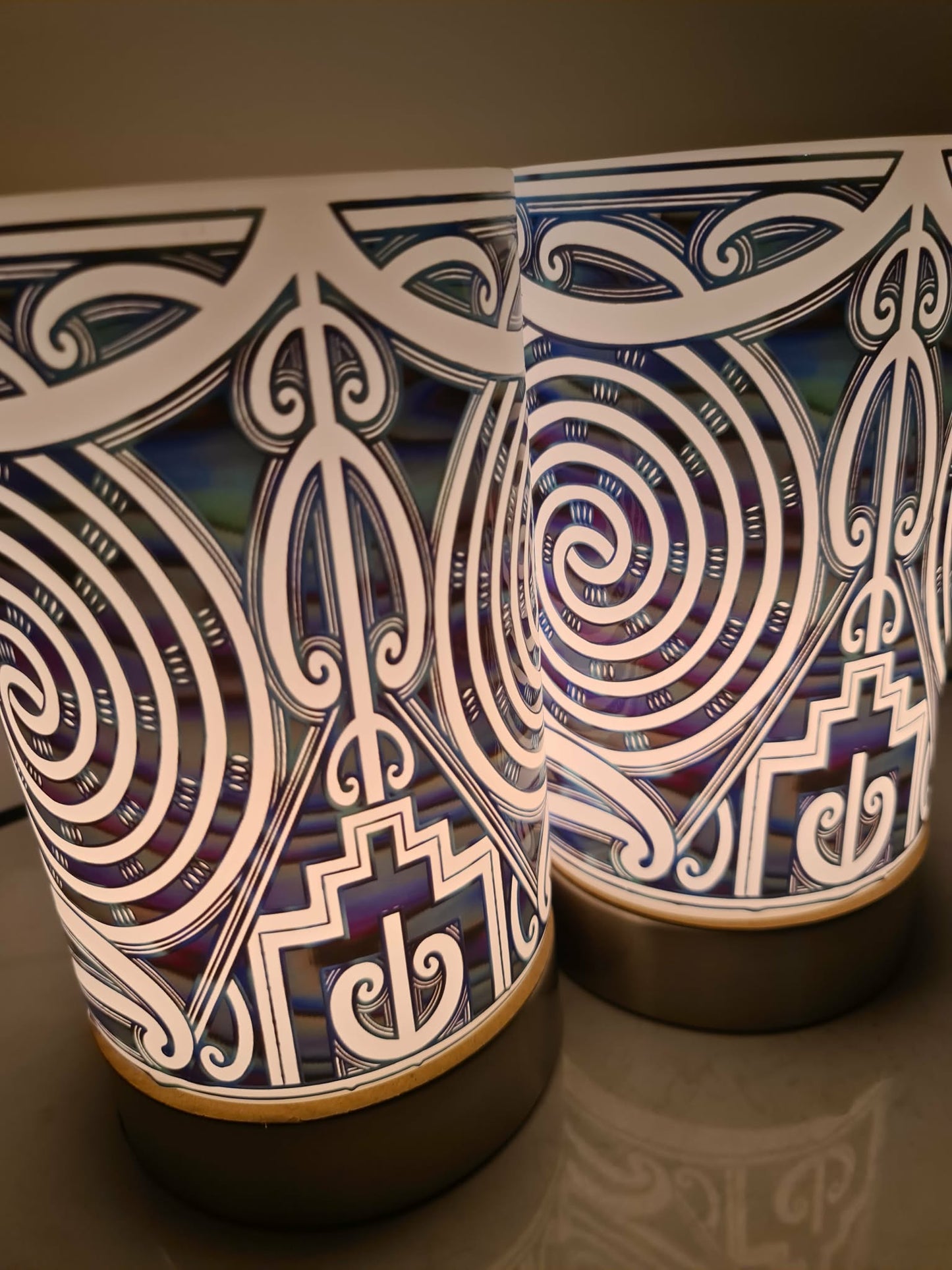 Maori design touch lamp - set 2 lamps (pre-order)