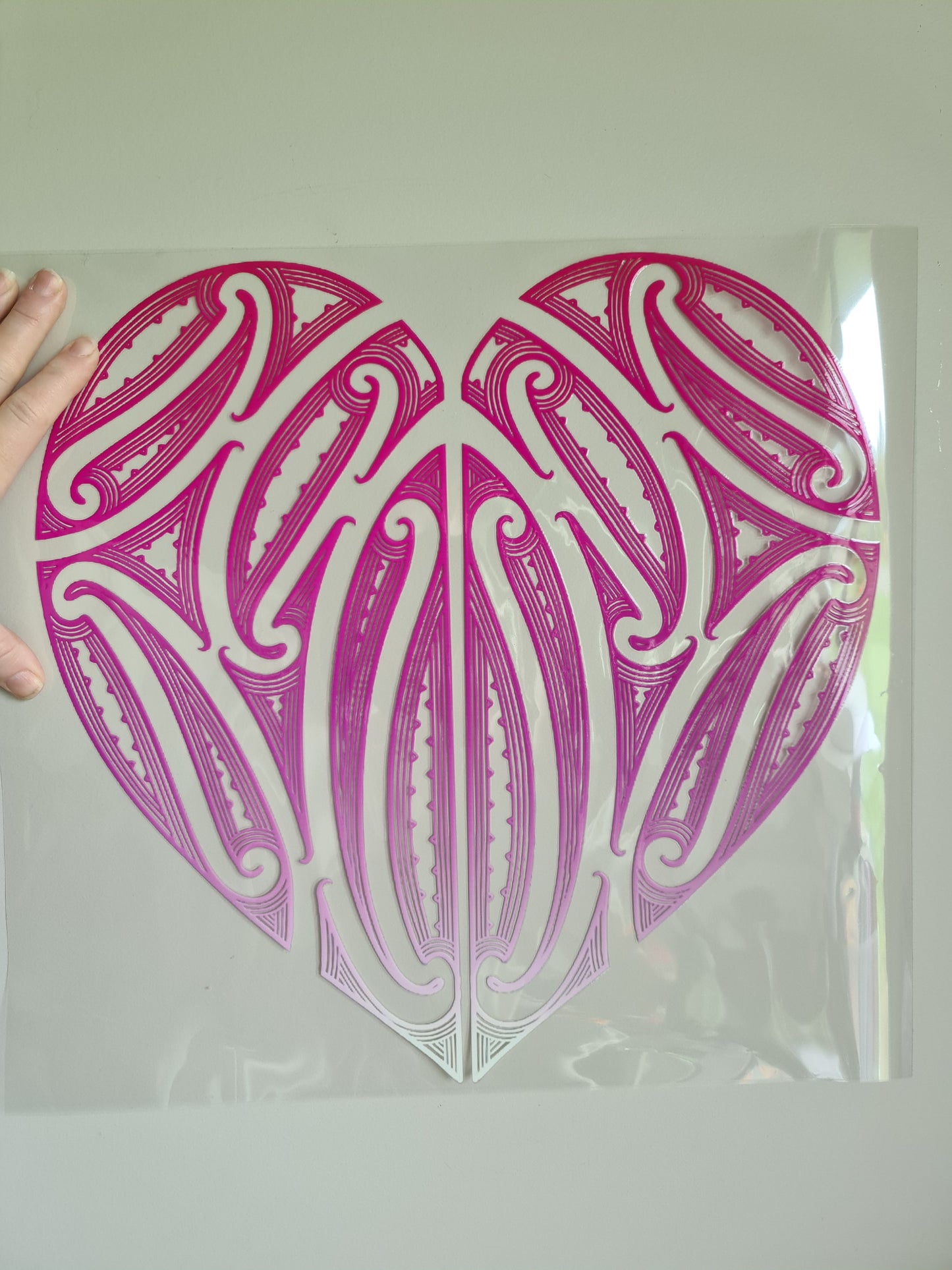 XXL UV DTF DECAL MAORI DESIGN 40CM  Window decal