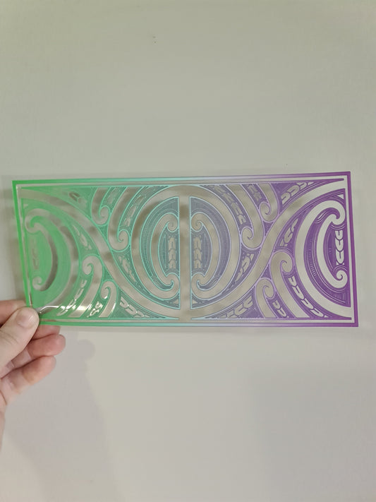 UV dtf Maori design 23cmx11cm 16oz wrap #793