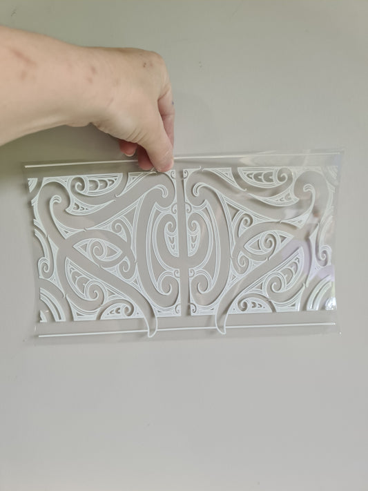 XL UV DTF DECAL MAORI DESIGN 28CMX17CM for touch lamps #109