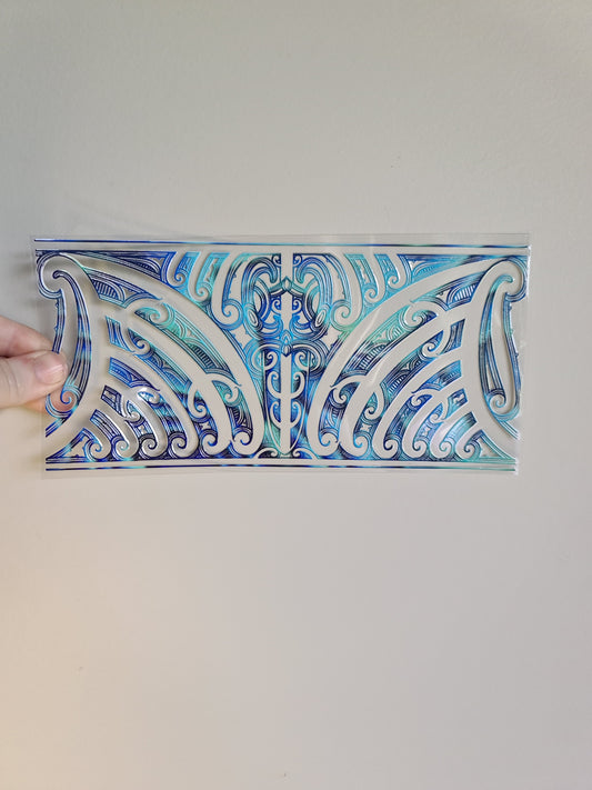 UV dtf transfer Maori design 23cmx11cm 16oz wrap #1326