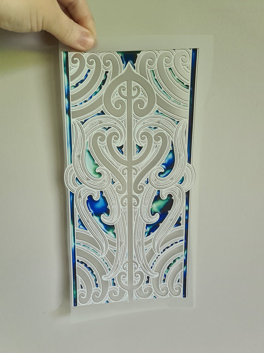 Custom Maori design Iron on DTF 30cm for clothing