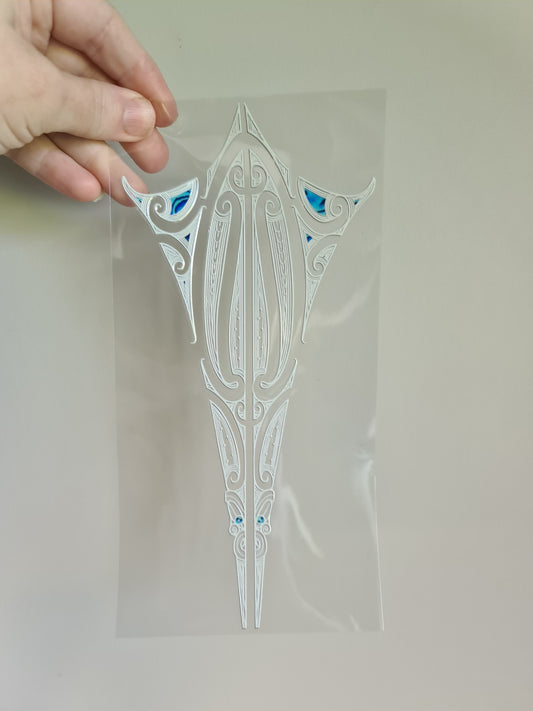 UV dtf Maori design 23cmx11cm 16oz wrap #1123