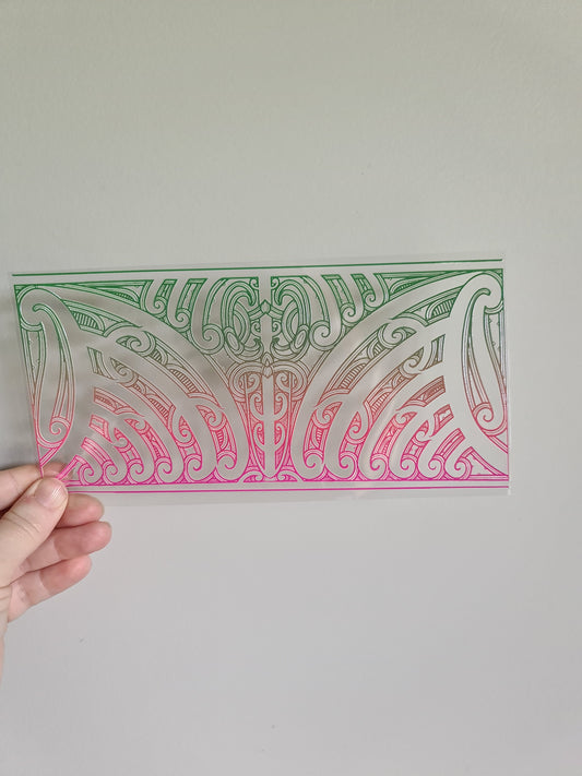 UV dtf transfer Maori design 23cmx11cm 16oz wrap #1285