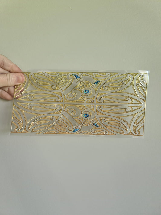 UV dtf Maori design 23cmx11cm 16oz wrap #639