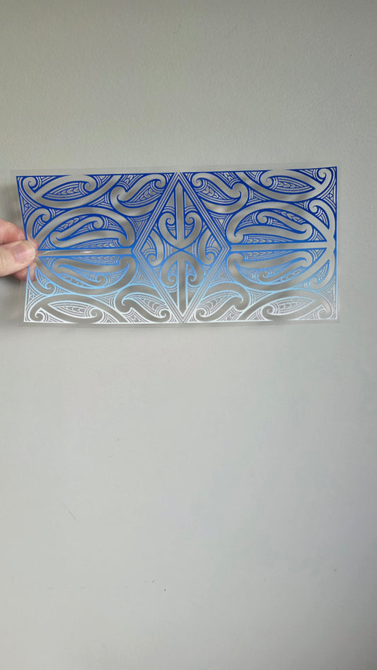 UV dtf transfer Maori design 24cmx11cm 16oz wrap #1590