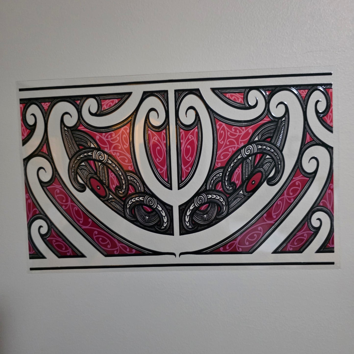 XL UV DTF DECAL MAORI DESIGN 28CMX17CM for touch lamps #250