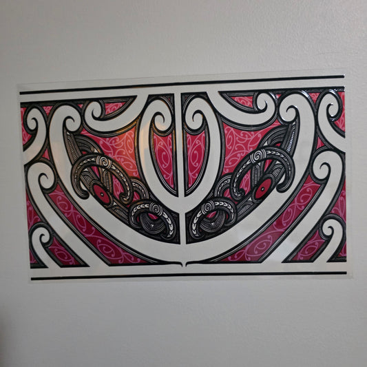 XL UV DTF DECAL MAORI DESIGN 28CMX17CM for touch lamps #250