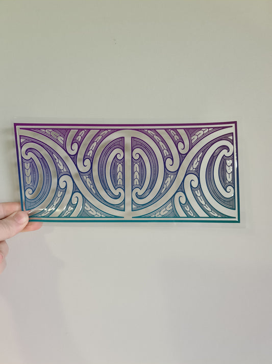 UV dtf Maori design 23cmx11cm 16oz wrap #759