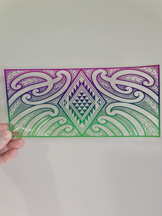 UV dtf Maori design 23cmx11cm 16oz wrap #790