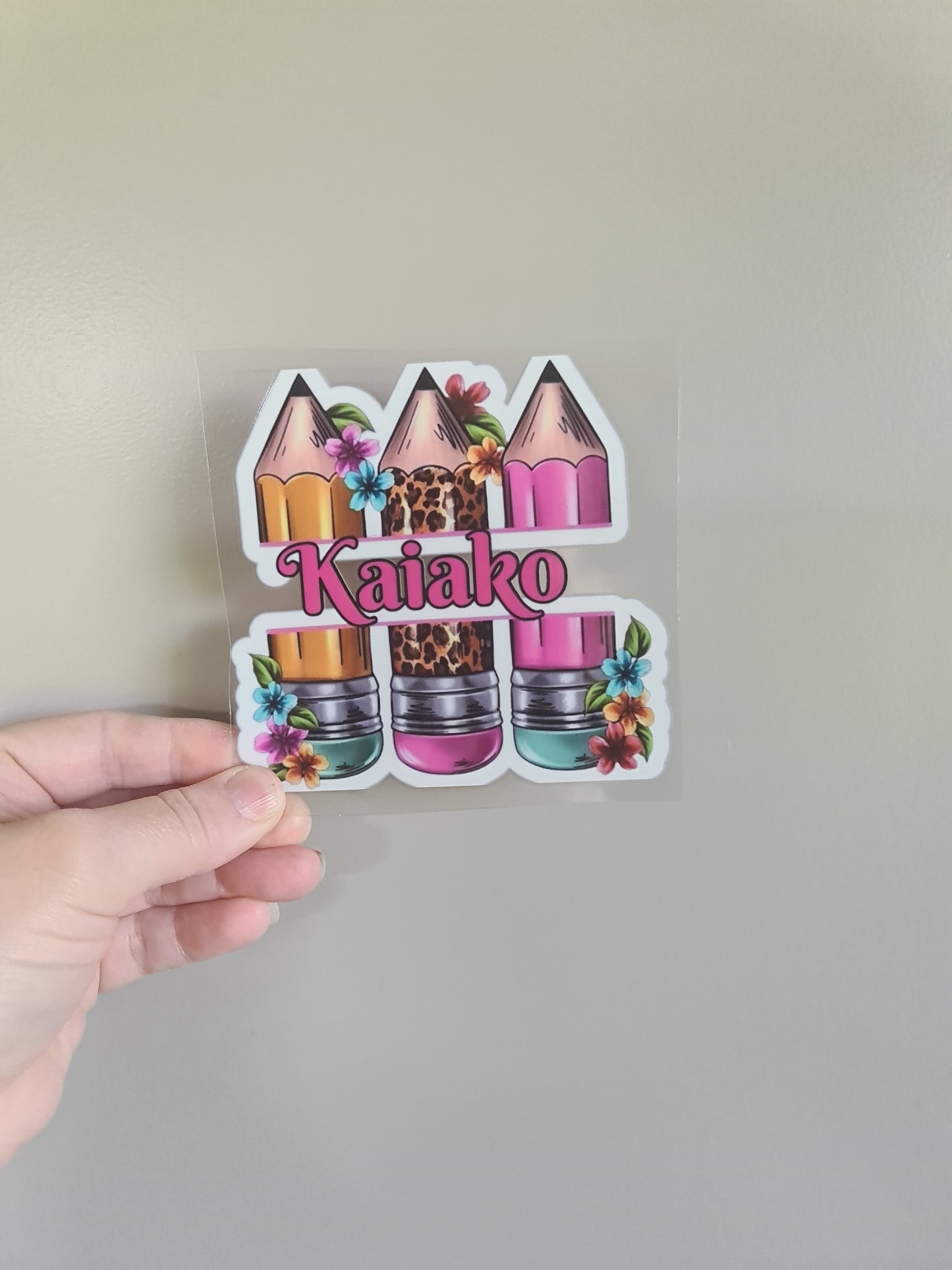TEACHER AND KAIAKO dtf transfer Maori design 11cm sticker #1486
