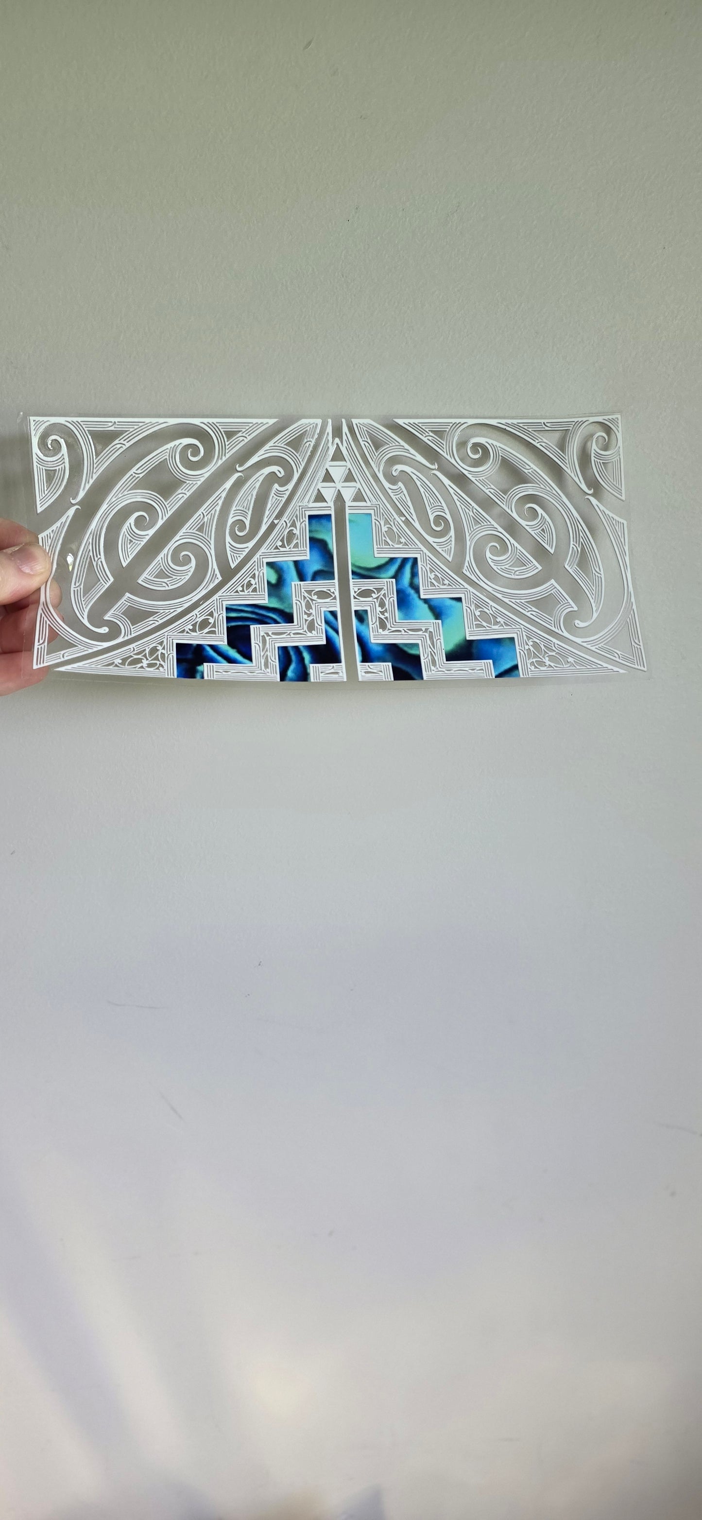 UV dtf transfer Maori design 23cmx11cm 16oz wrap #1634