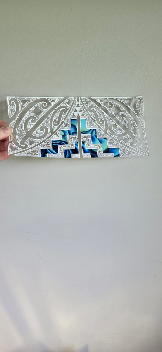UV dtf transfer Maori design 23cmx11cm 16oz wrap #1634