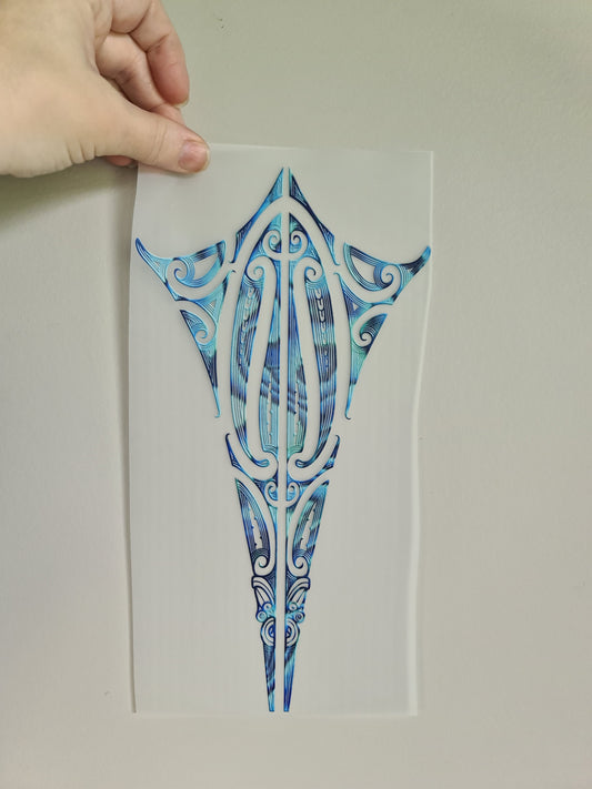 Sublimation custom Maori design Iron on 30cm