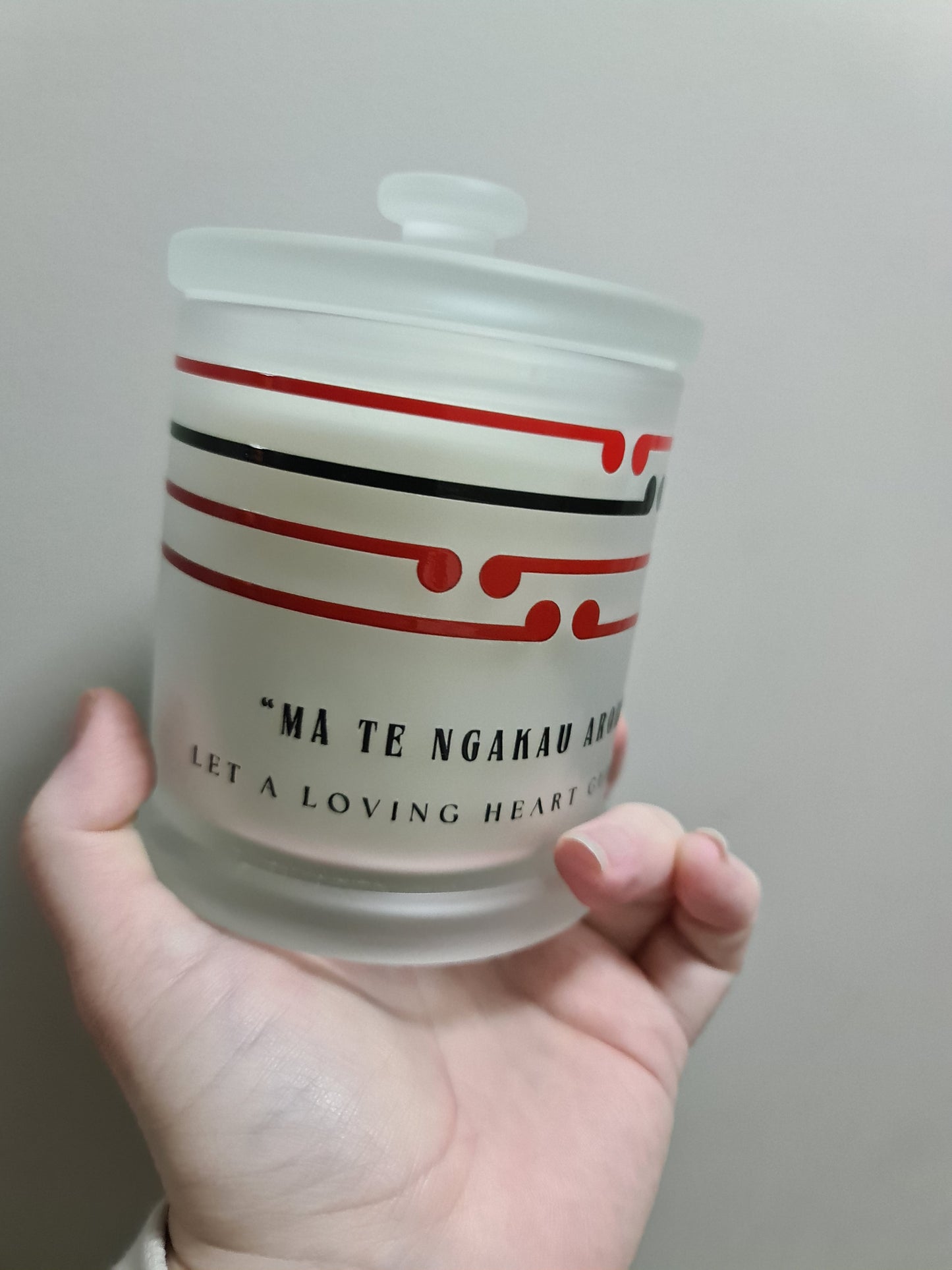 Large Maori Proverb Candle