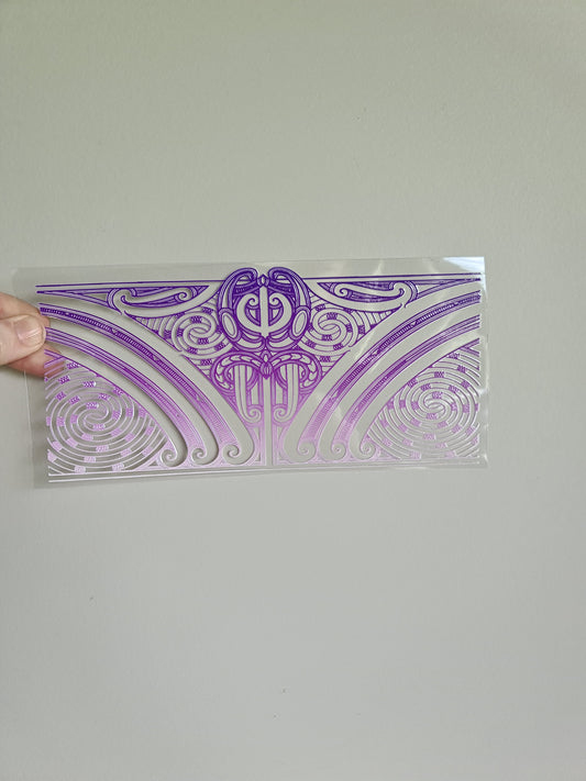 UV dtf transfer Maori design 23cmx11cm 16oz wrap #1282