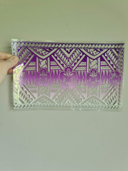 XL UV DTF DECAL MAORI DESIGN 28CMX17CM for touch lamps #213