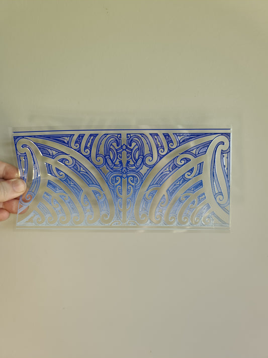 UV dtf transfer Maori design 23cmx11cm 16oz wrap #1334