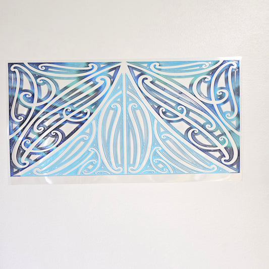 30cmx 15cm size UV DTF DECAL MAORI DESIGN for Table lamps #39