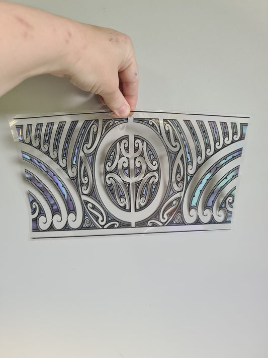 XL UV DTF DECAL MAORI DESIGN 28CMX17CM for touch lamps #95